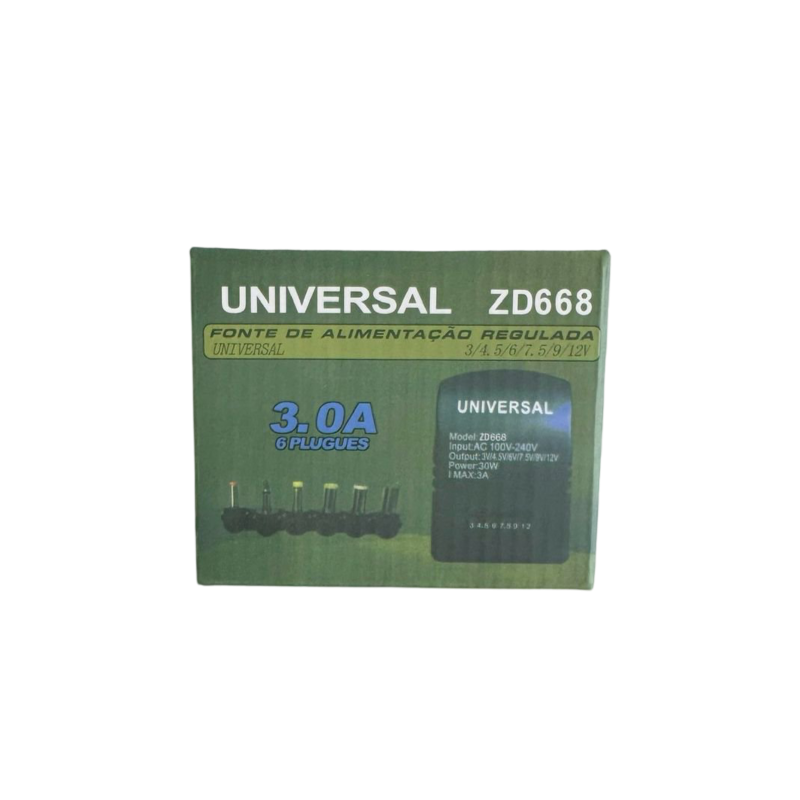 30W 6 PIN Universal Adjustable Power Adapter DC3V/4.5V/6V/7.5V/9V/12V ZD668 - Image 2