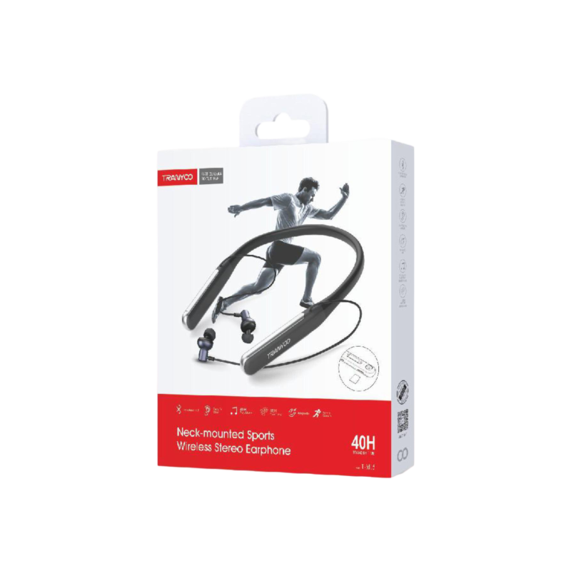 Neck-mounted Sports Wireless Stereo Earphone T-M15 - Image 2