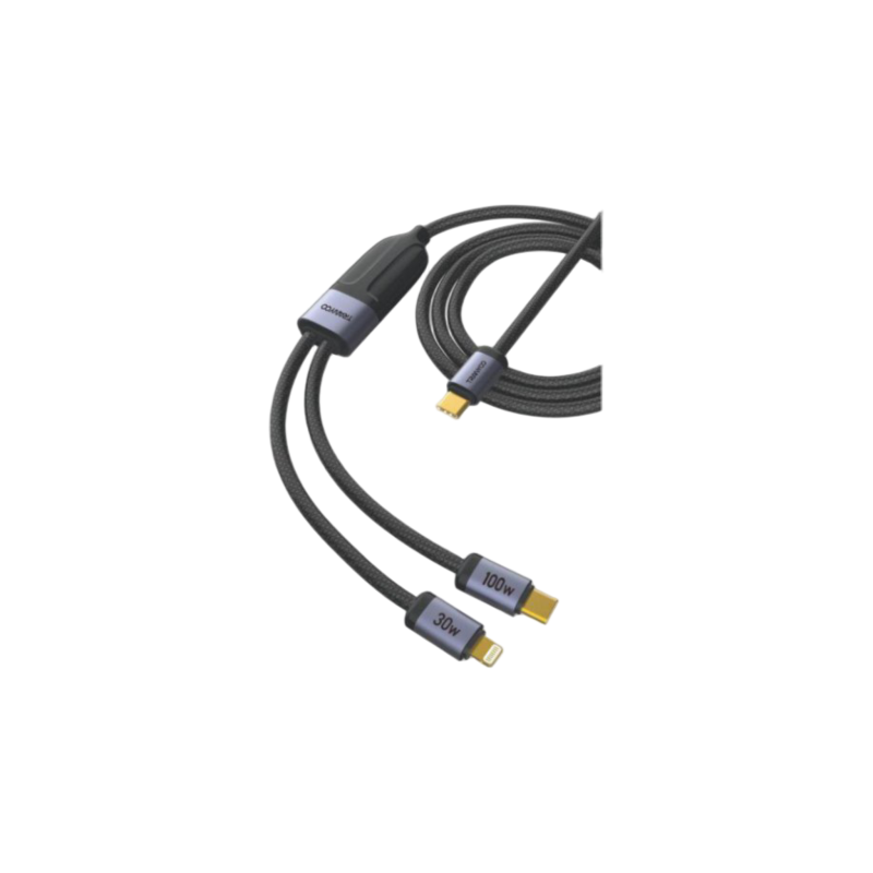 Metal Braided 2inl Data Cable Type-c to Lightning /Type-c T-XS8