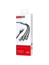 Metal Braided 3inl Data Cable Micro/ Lightning/Type-c T-SX6 - Image 2